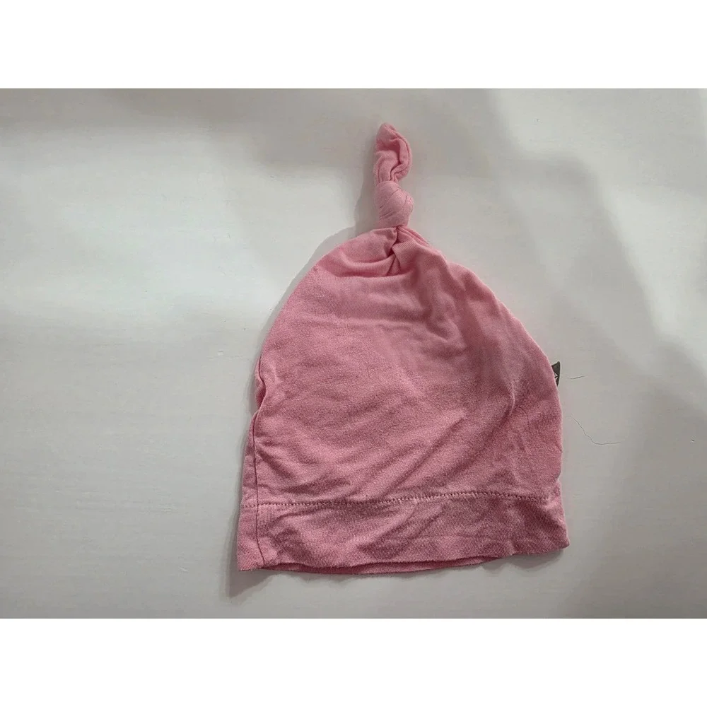 Kyte Baby Knotted Hats Set of 3 Black White Pink Newborn